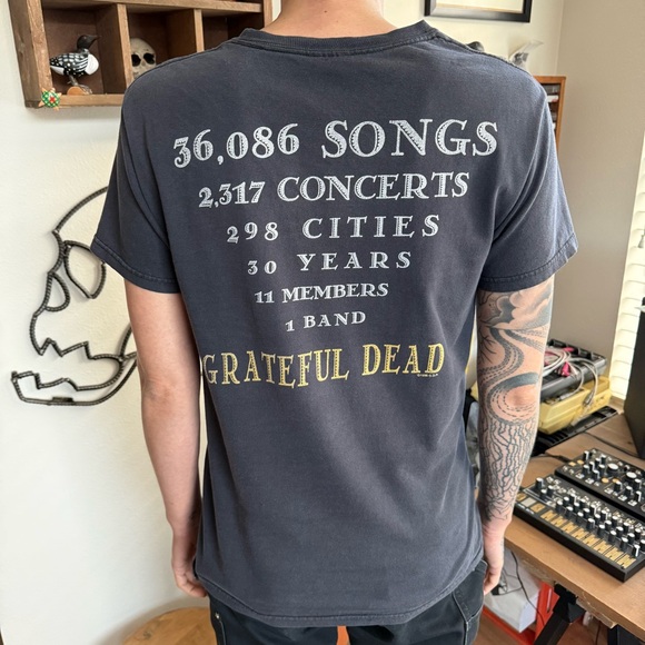 Grateful Dead Other - Vintage 1996 Grateful Dead 30 Years Faded Black Short Sleeve Tee ~ Size Small